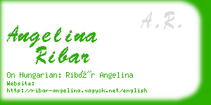 angelina ribar business card